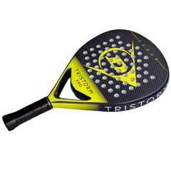 Padel bat with 'TRISTORM PRO' branding on a white background