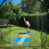 GS5 cricket batting net with boy practicing batting