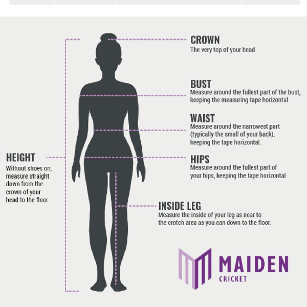 Maiden Cricket Measurement Guide