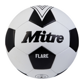 White and black football with 'Mitre' branding