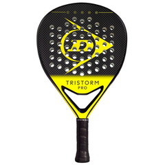 Padel bat with 'TRISTORM PRO' branding on a white background