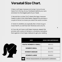 Versatil Cap Size Guide