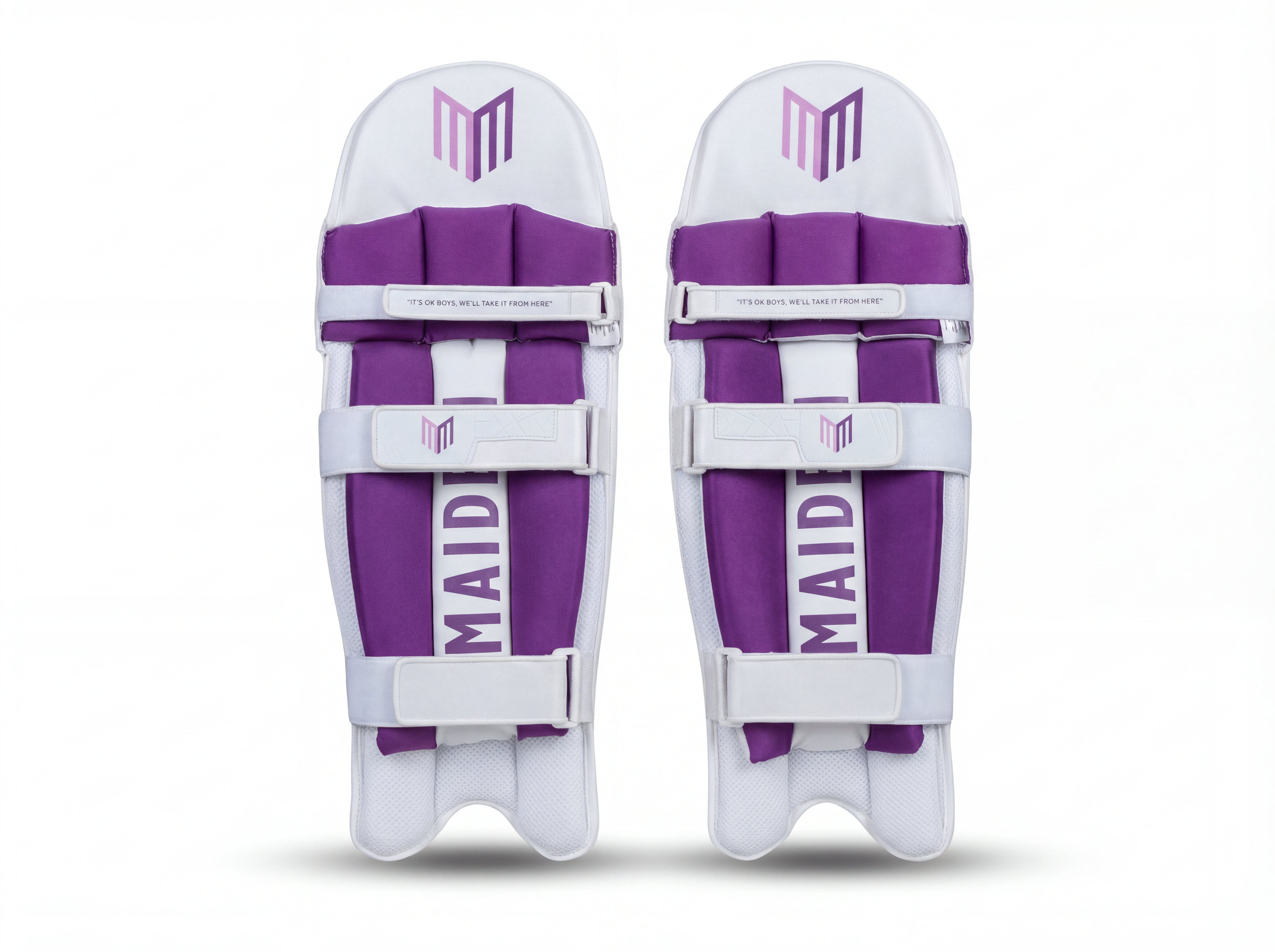 Maiden Cricket - Cricket Pads for Girls in White