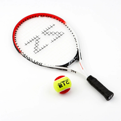 Zsig Primary School Tennis Set's Racket and ball on a white background