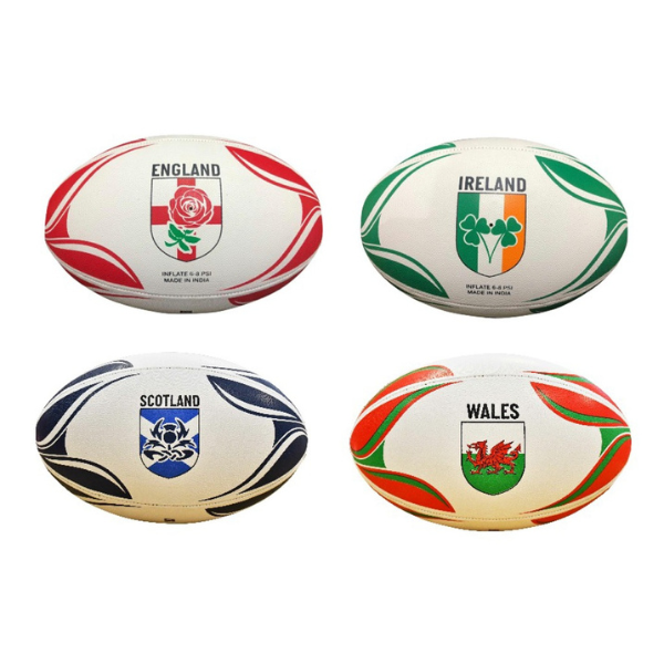 Home Nations themed rugby ball