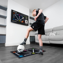 QuickPlay Ball Mastery Football Skills Mat with Socks