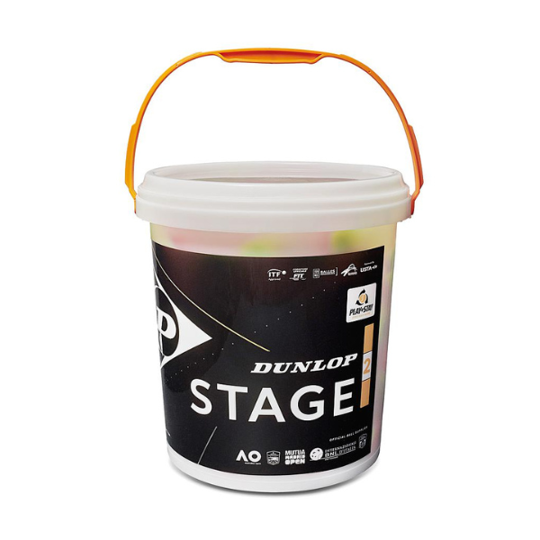 Dunlop Stage 2 Orange Tennis Ball Bucket