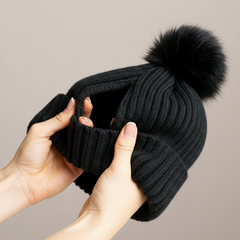 The Magni-Strip® Bobble Hat Black held 