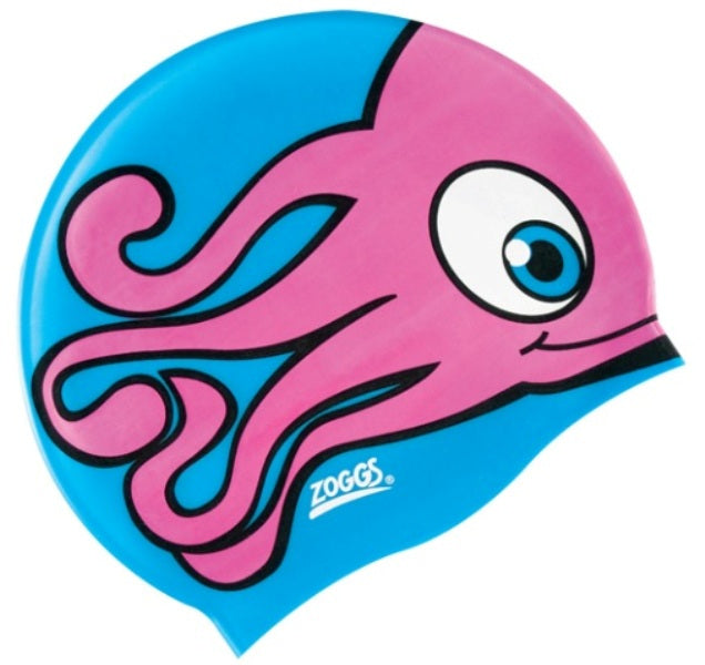 Zoggs Junior Silicone Character Swim Cap - Free Delivery